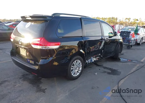 2014 Toyota Sienna Xle V6 8 Passenger z USA, uszkodzony, nr VIN 5TDYK3DCXES510007